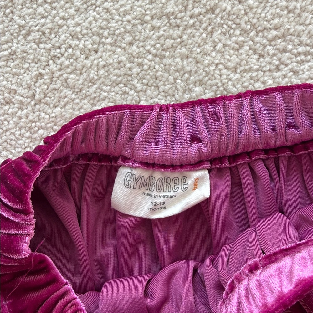 Baby Girl Tan and Purple Skirts - set of 2 - Picture 4 of 5